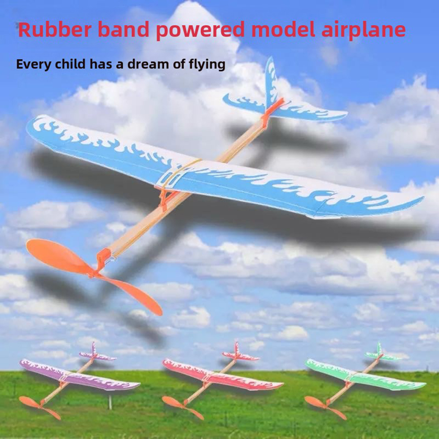 Kids Outdoor Play - DIY Rubber Band Airplanes Powered Glider