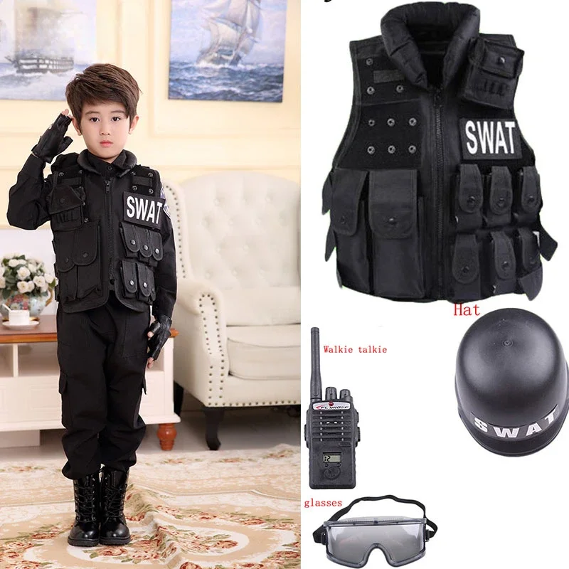 Kids Outdoor Outfit - 2025 Halloween Children Hunting Military Tactical