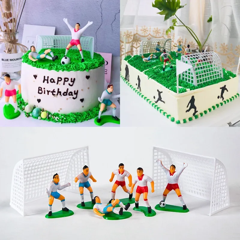 Kids Outdoor Merry Go Round - Football Cake Decorations Soccer Birthday Party