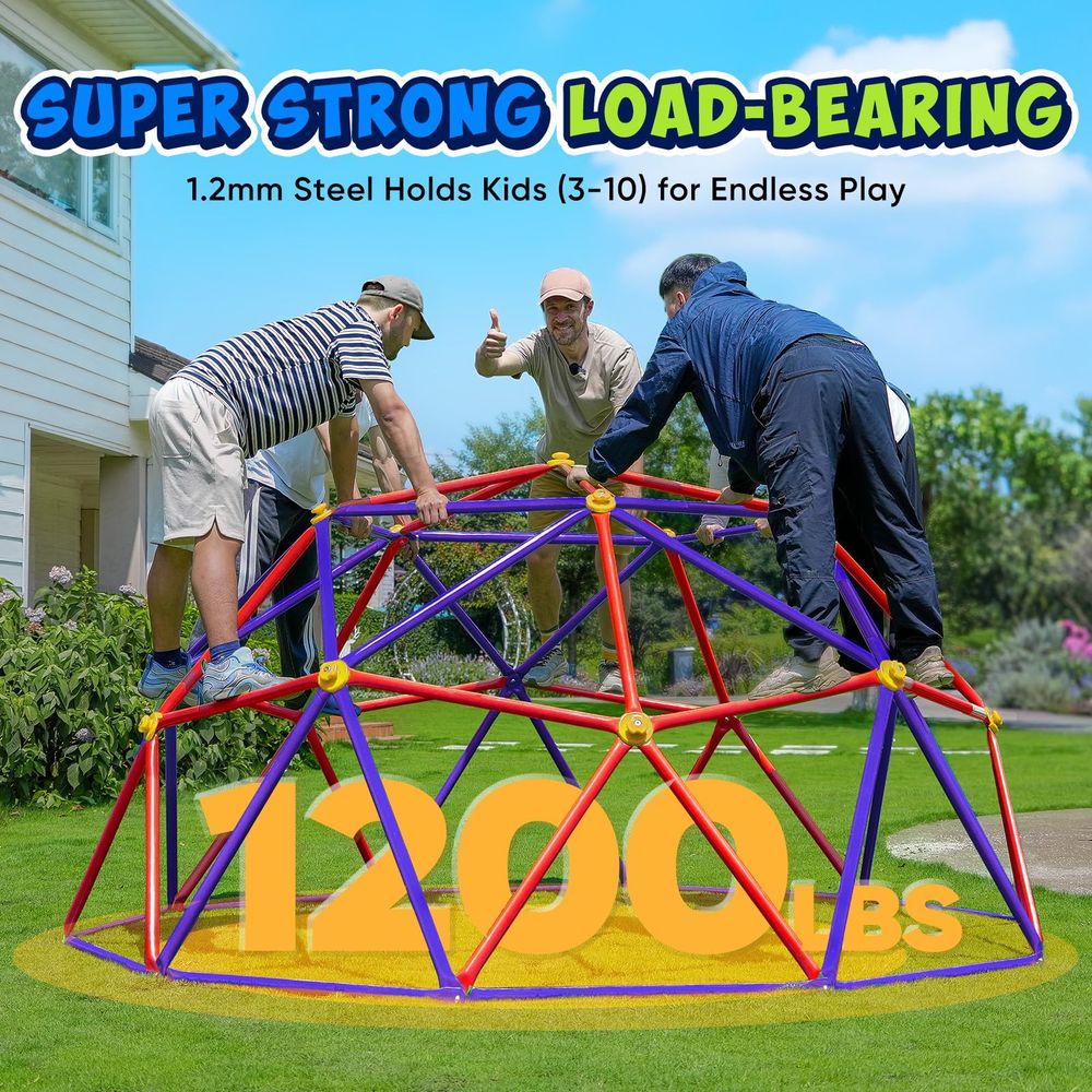 Kids Outdoor Dome Climber - 10FT Climbing Dome with Hammock, Outdoor