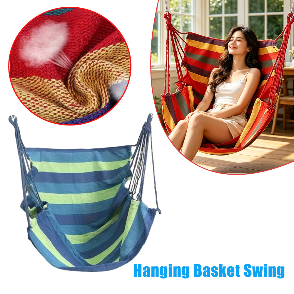 Kids Outdoor Hammock - Hanging Chair Outdoor Hanging Basket Swing