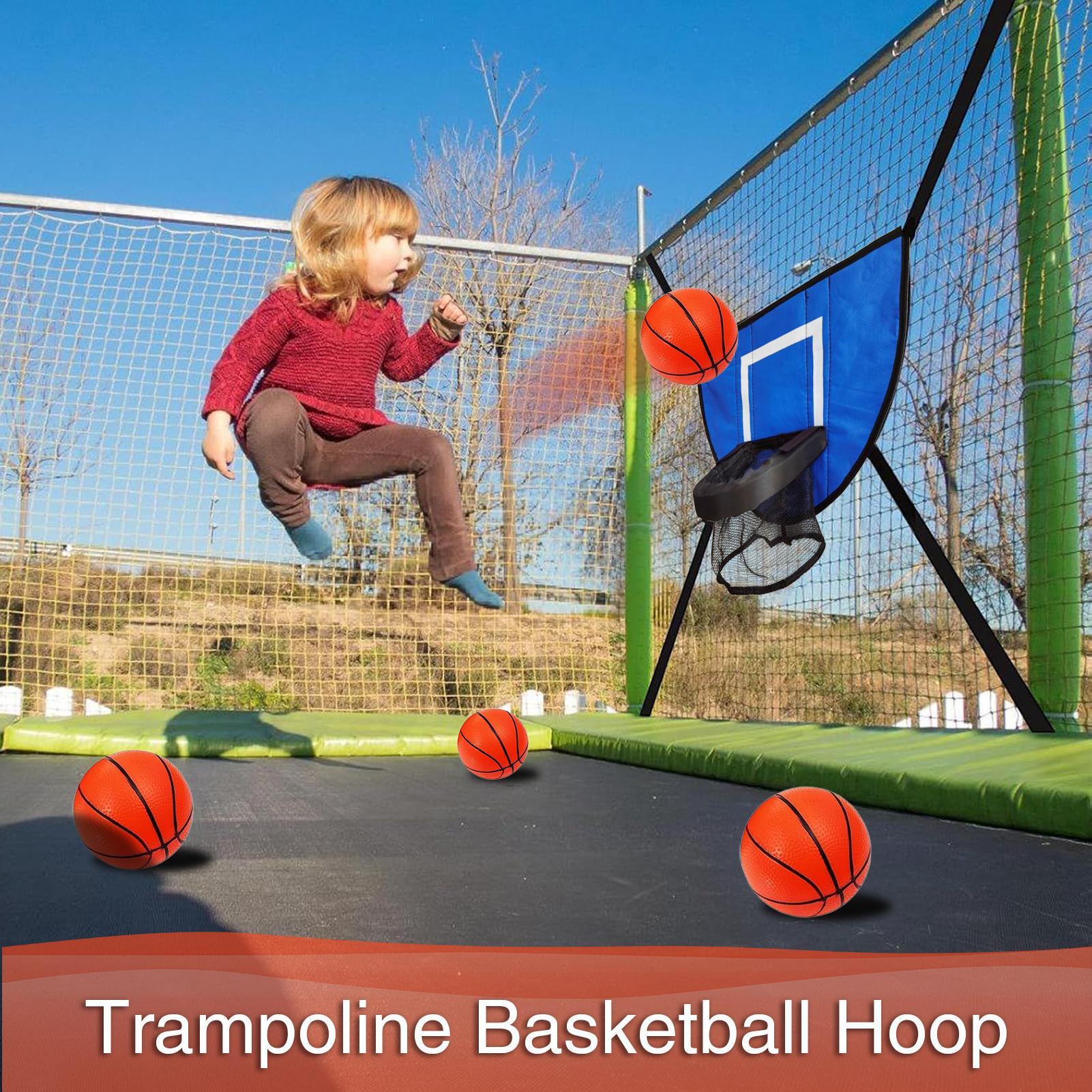 Kids Outdoor Basketball Hoop - Basketball Hoop for Trampoline Outdoor Children