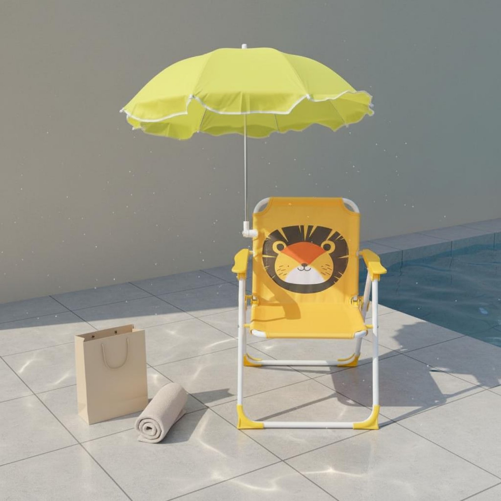 Outdoor Children'S Beach Chair - Kids Outdoor Lounge Chair With Umbrella recension och pris