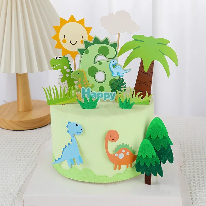 Dinosaur Palm Leaves Cake Topp - Kids Outdoor Merry Go Round recension och pris
