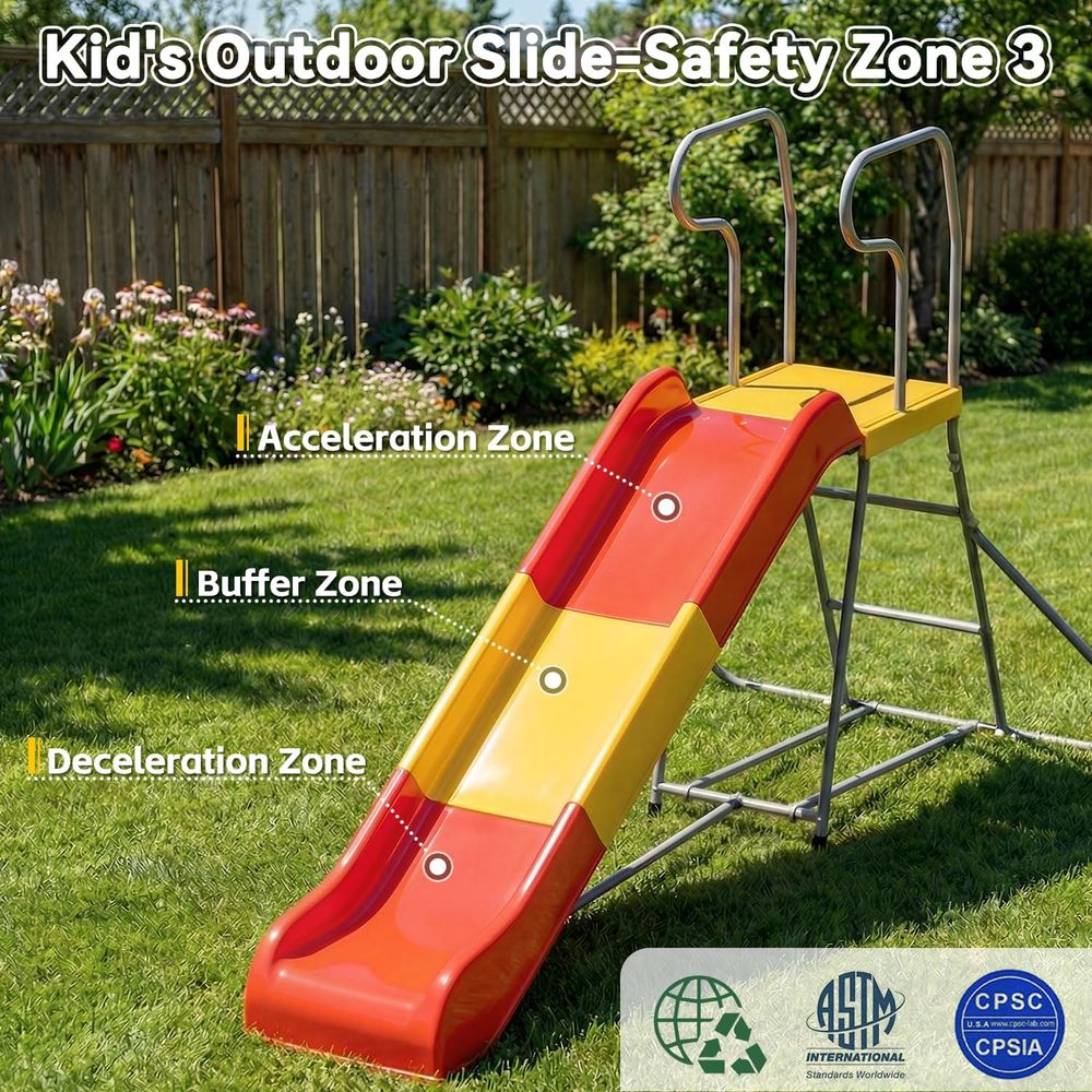 Outdoor Slide or Kids, 6.4T Ba - Kids Outdoor Lawn Equipment recension och pris