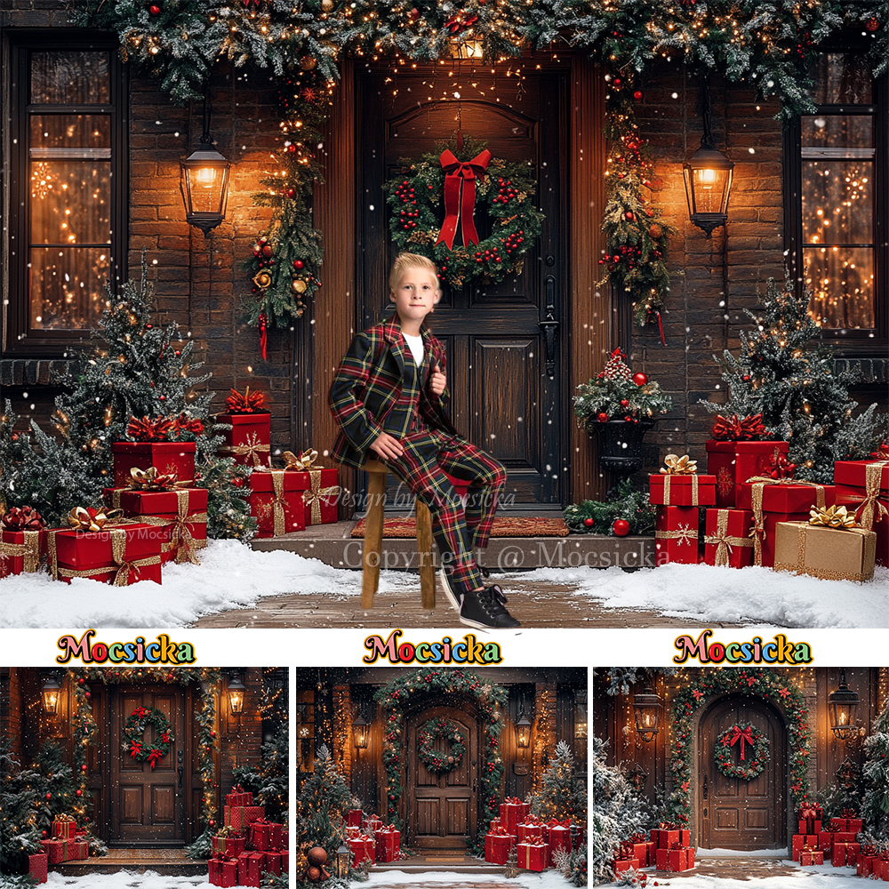 Brown Wooden Door Background F - Kids Outdoor Xmas Gifts recension och pris