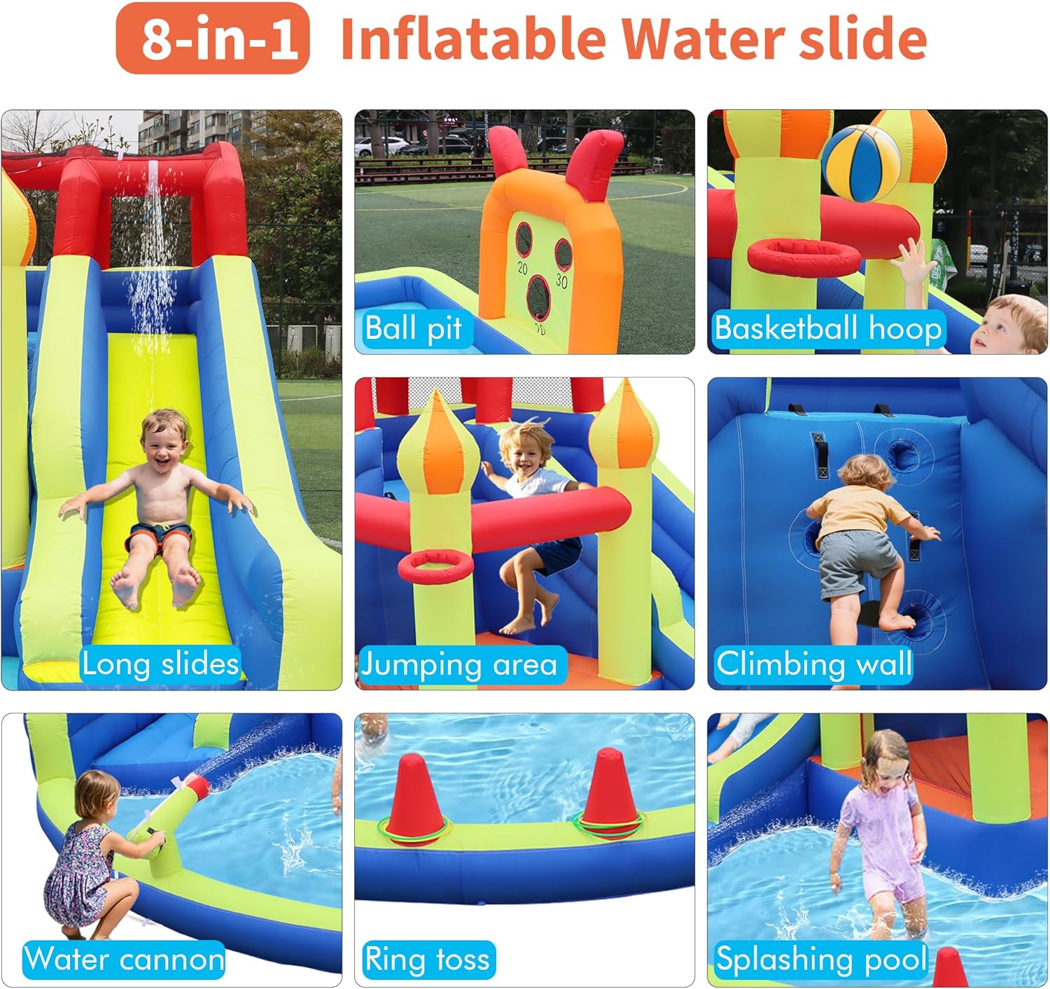 Kids Jumping Castle with Two L - Kids Outdoor Fun recension och pris