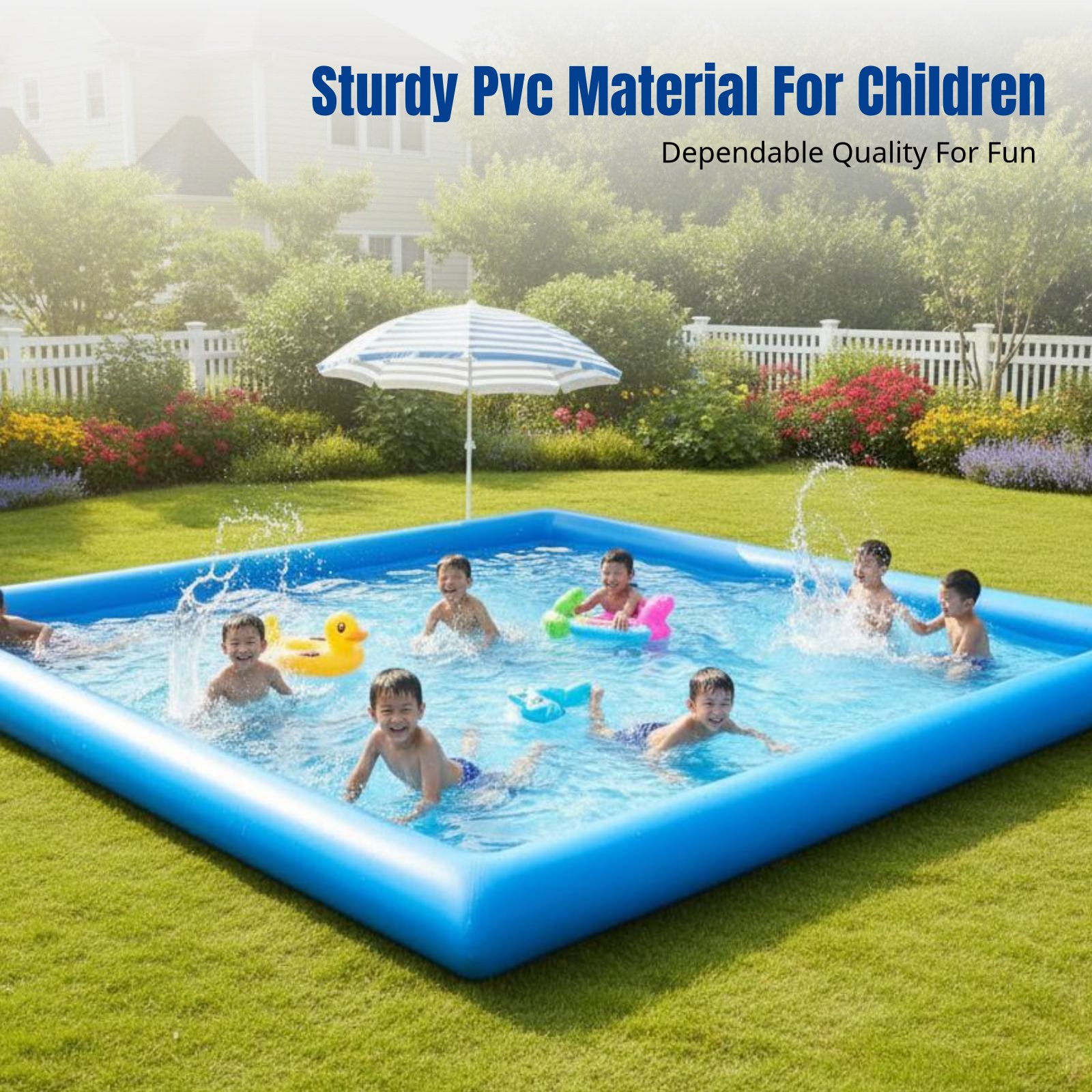 Heavy-Duty Inflatable Pool, Ki - Kids Outdoor Area recension och pris