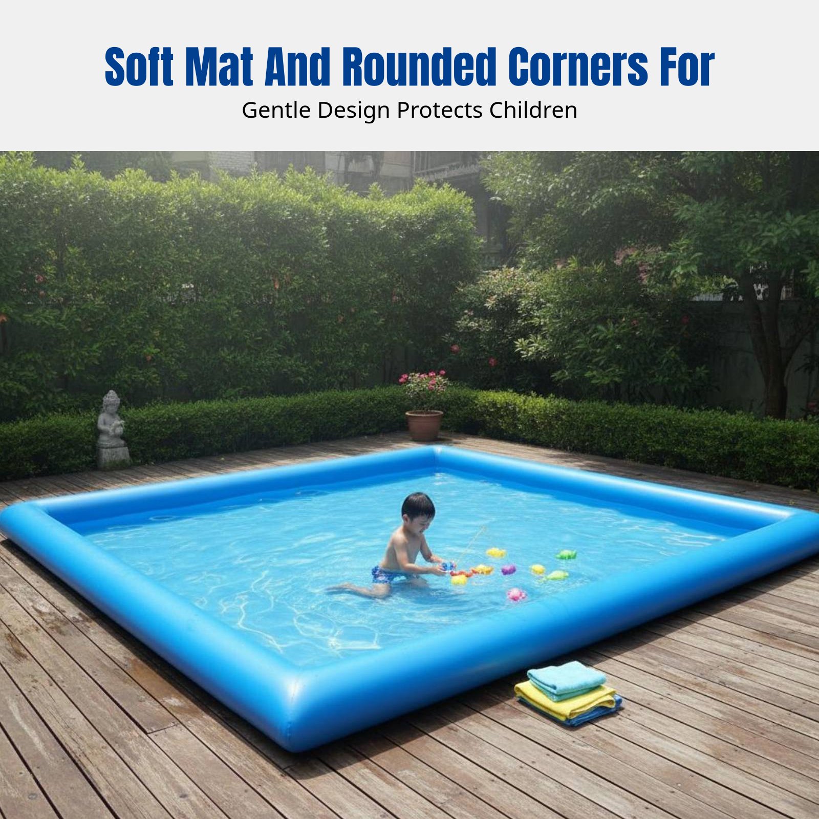 Heavy-Duty Inflatable Pool, Ki - Kids Outdoor Area recension och pris