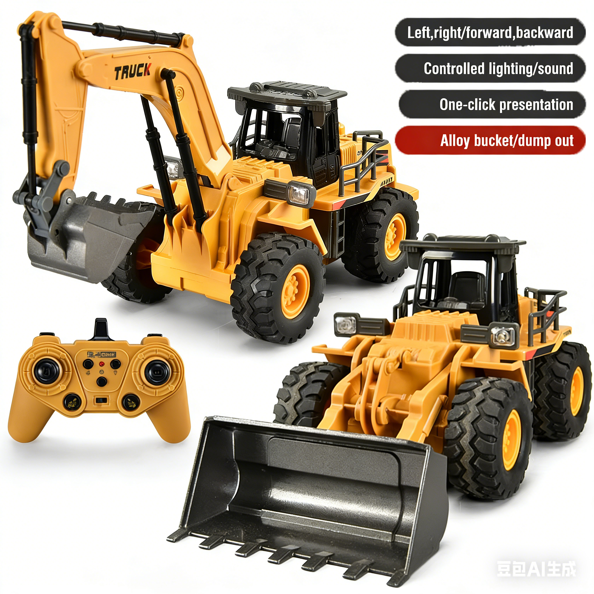 2.4G Alloy Remote Control Exca - Kids Outdoor Excavator recension och pris