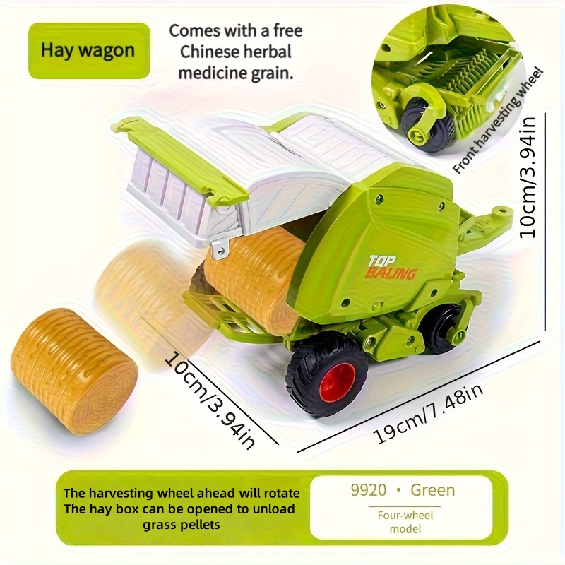 1:24 Inertial Farm Tractor wit - Kids Outdoor Fun recension och pris