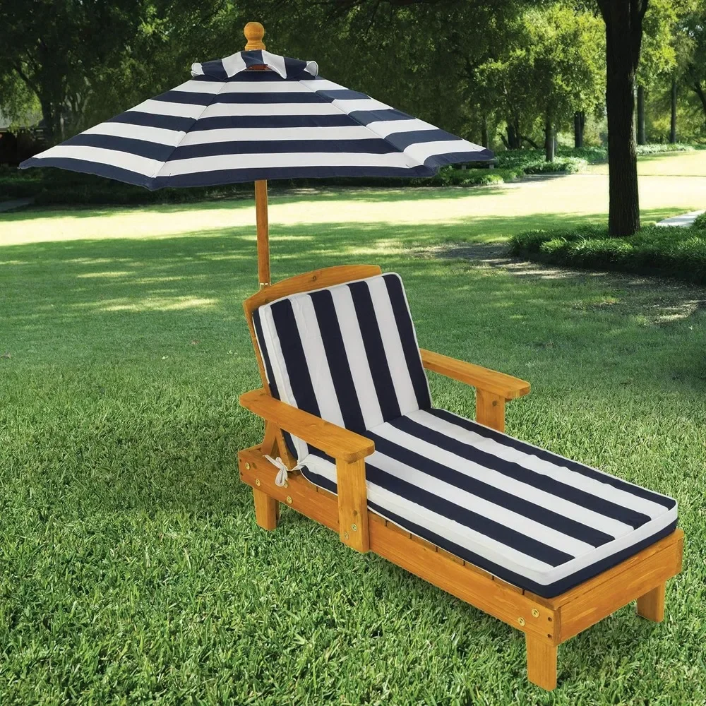 t Outdoor Wooden Chaise Lounge - Kids Outdoor Lounge Chair With Umbrella recension och pris