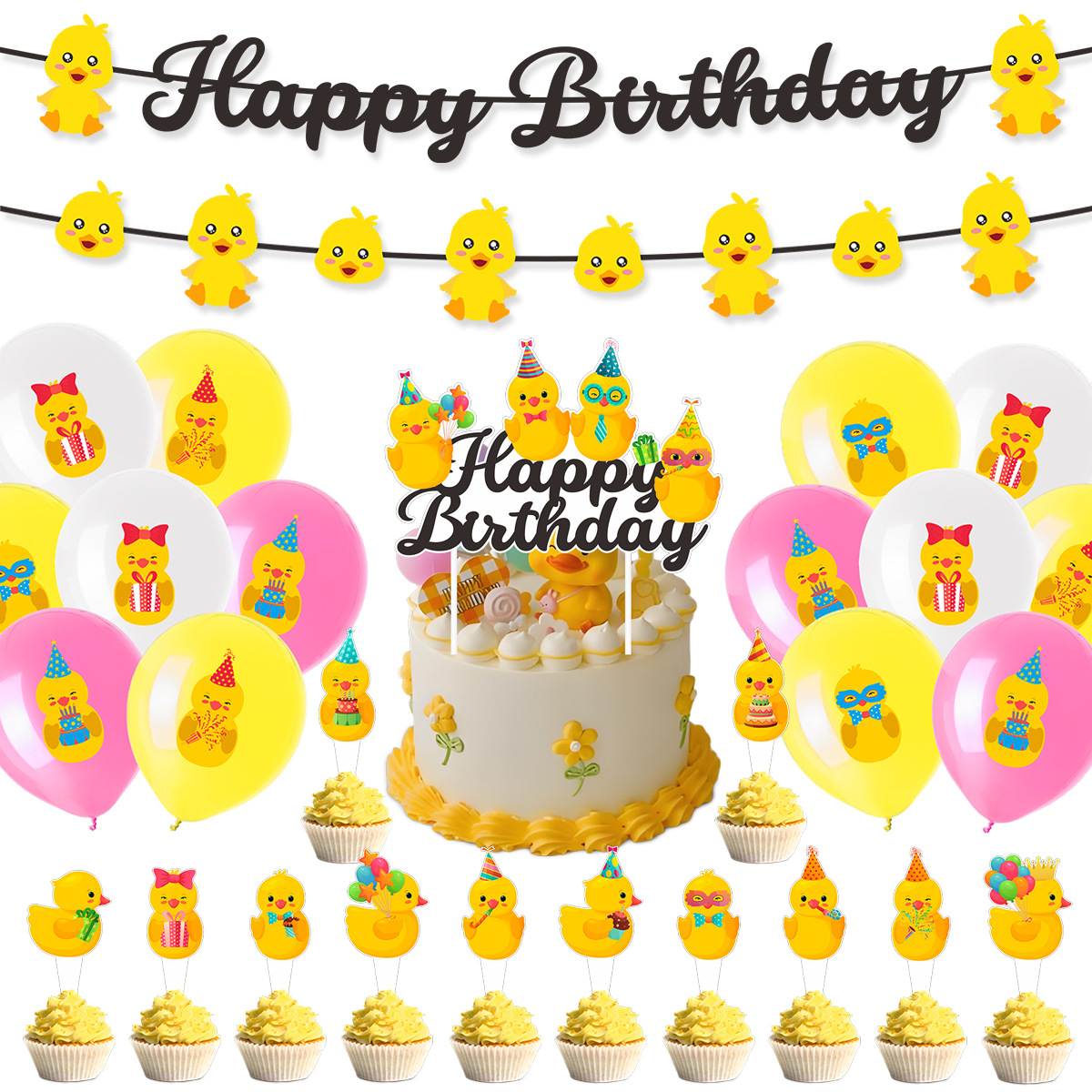 Cute Swim Duck Theme Happy Bir - Kids Outdoor Merry Go Round recension och pris