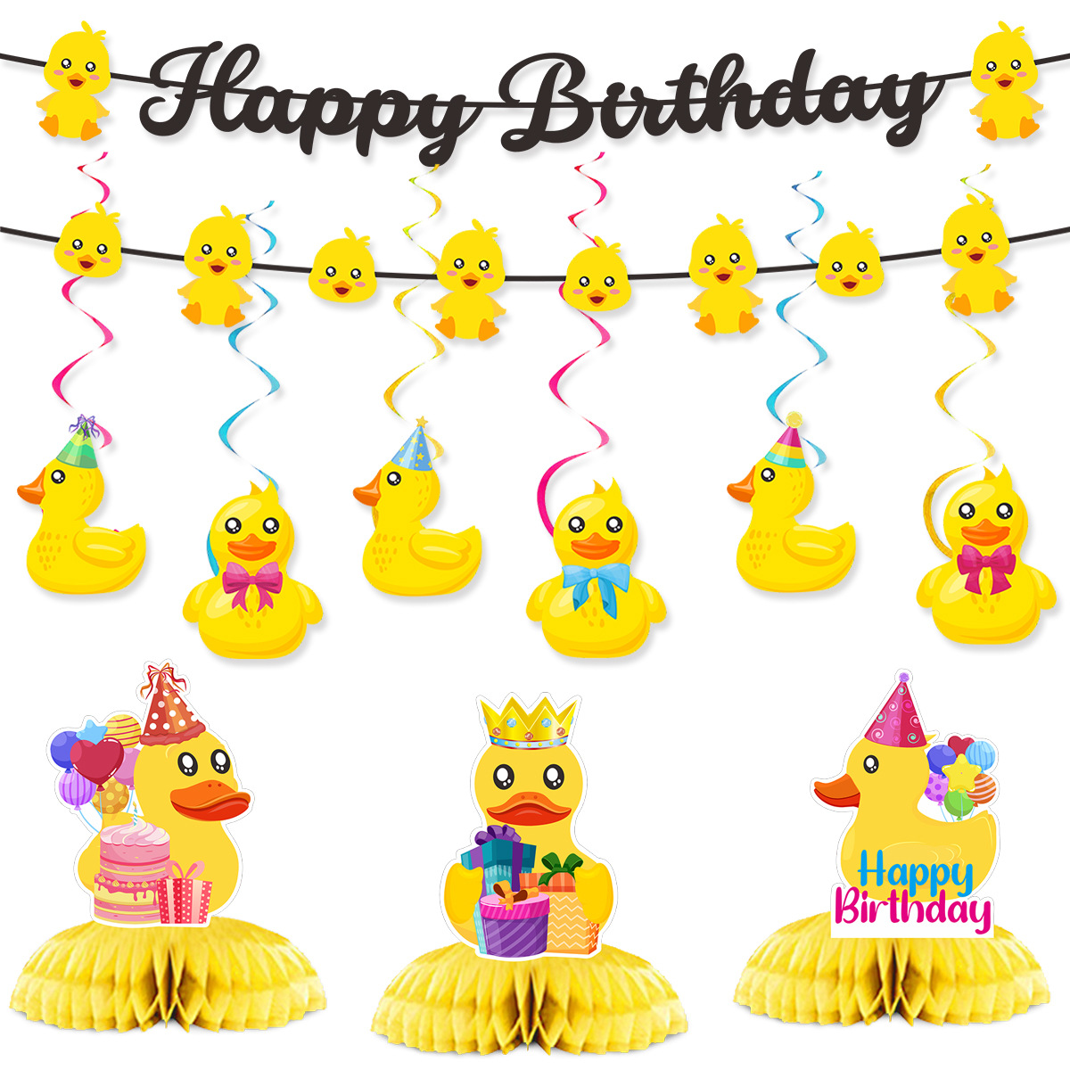 Cute Swim Duck Theme Happy Bir - Kids Outdoor Merry Go Round recension och pris