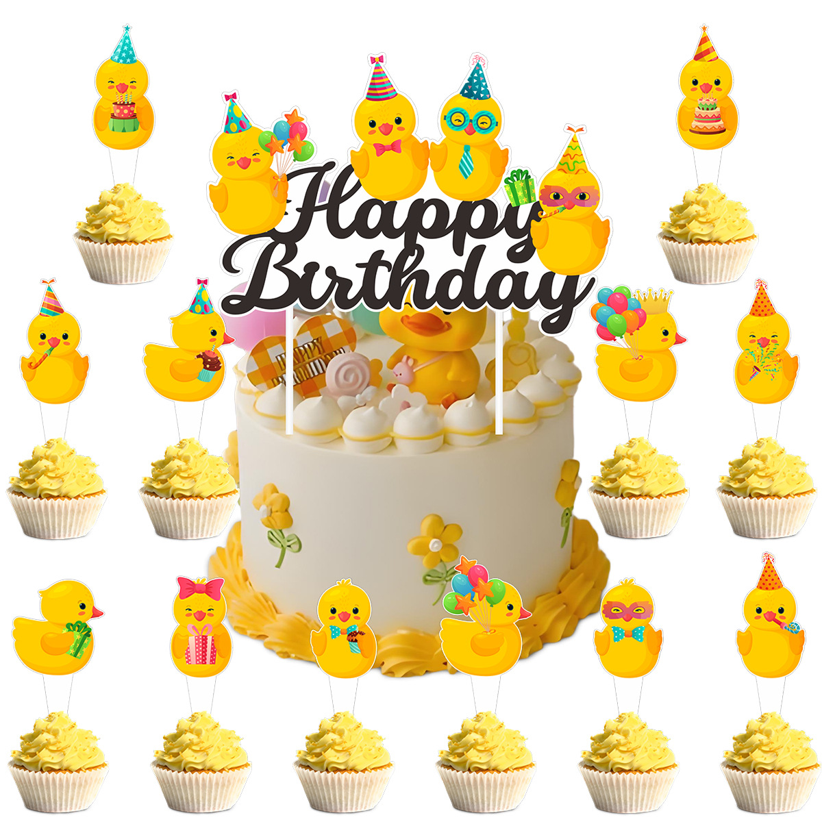 Cute Swim Duck Theme Happy Bir - Kids Outdoor Merry Go Round recension och pris
