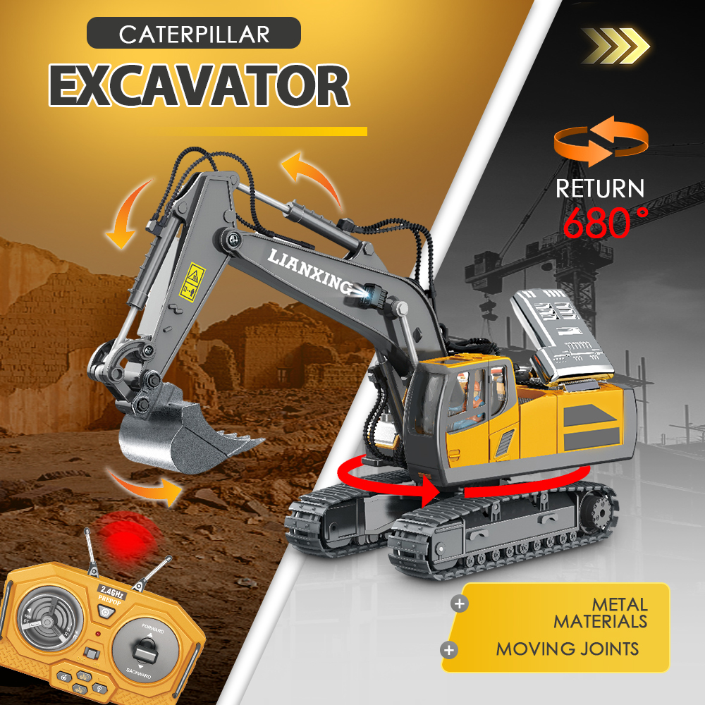 1: 20 Electric Engineering Rem - Kids Outdoor Excavator recension och pris