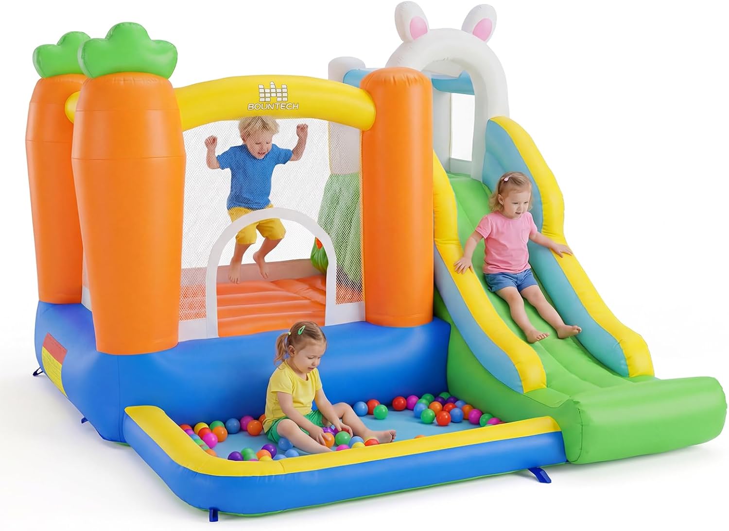 Inflatable Bounce House with B - Kids Outdoor Area recension och pris