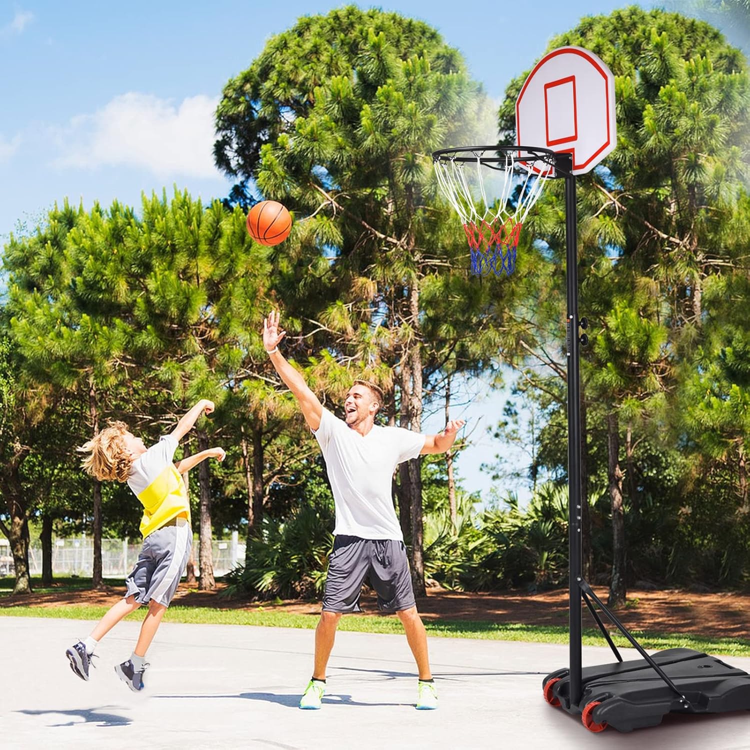 Portable Basketball Hoop with  - Kids Outdoor Basketball Hoop recension och pris
