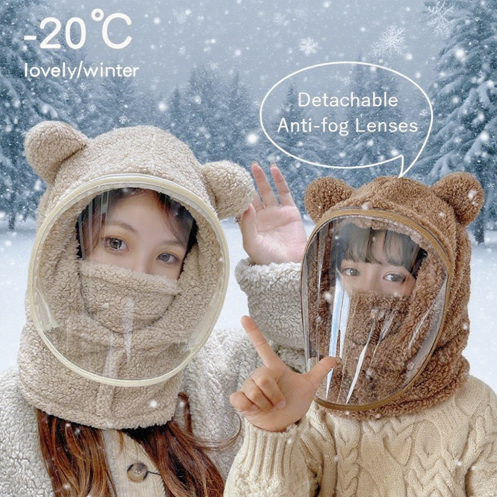 Cute Bear Ear Winter Windproof - Kids Outdoor Xmas Gifts recension och pris