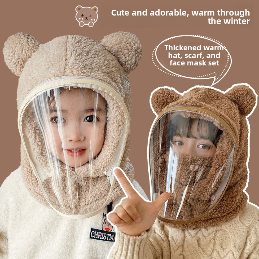 Cute Bear Ear Winter Windproof - Kids Outdoor Xmas Gifts recension och pris