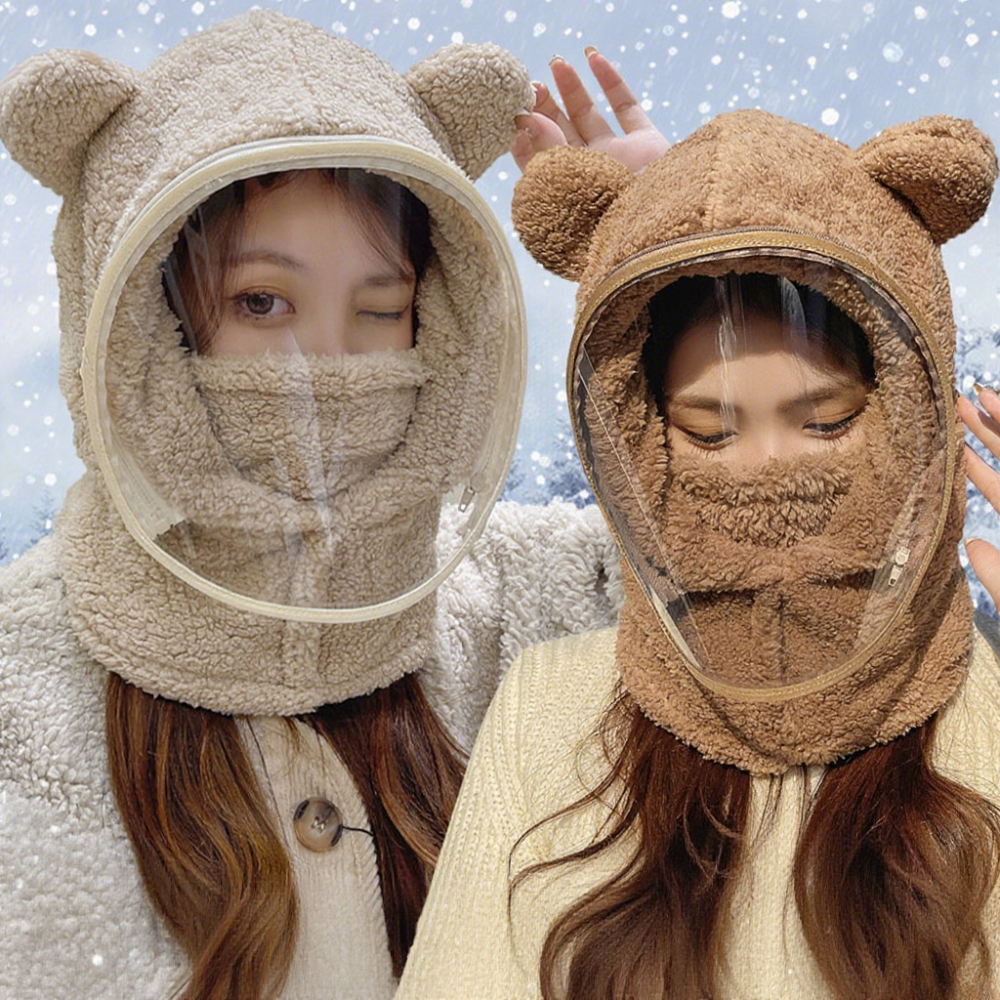 Cute Bear Ear Winter Windproof - Kids Outdoor Xmas Gifts recension och pris
