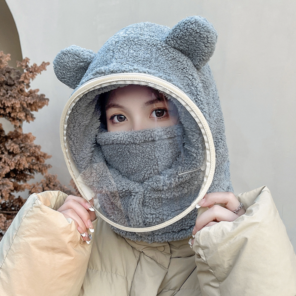 Cute Bear Ear Winter Windproof - Kids Outdoor Xmas Gifts recension och pris