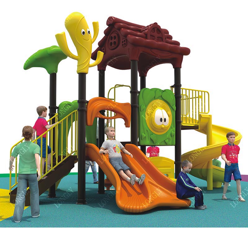 Outdoor Playground Plastic Sli - Kids Outdoor Area recension och pris