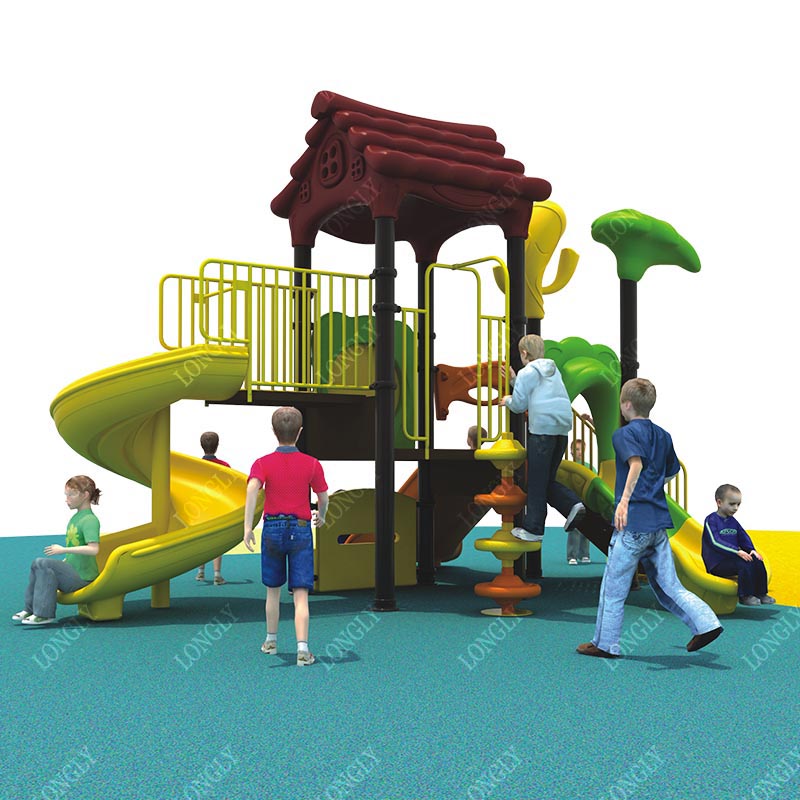 Outdoor Playground Plastic Sli - Kids Outdoor Area recension och pris
