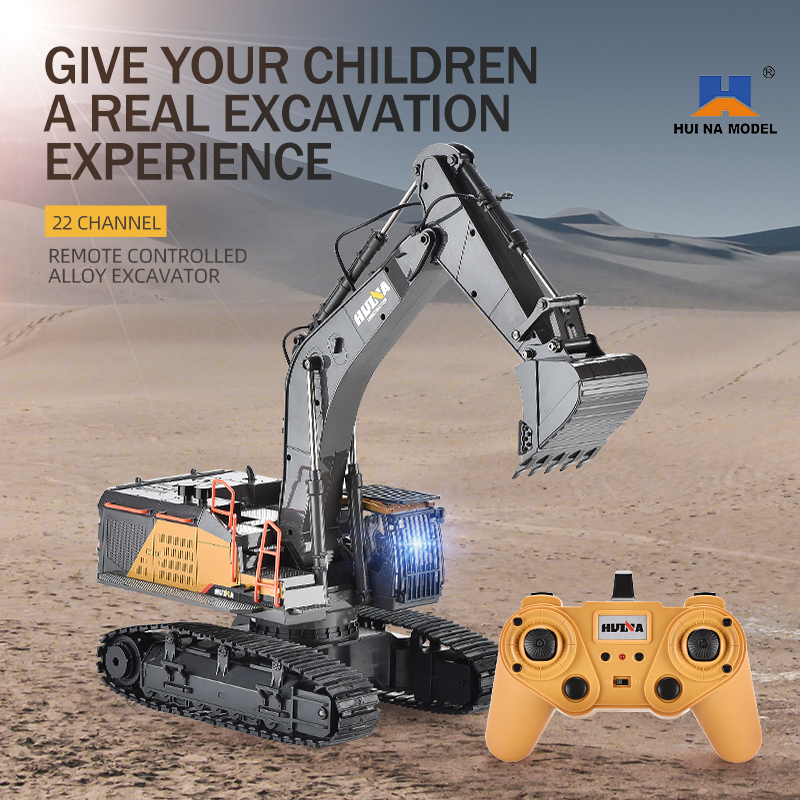 HUINA 1592 Alloy Excavator Tru - Kids Outdoor Excavator recension och pris