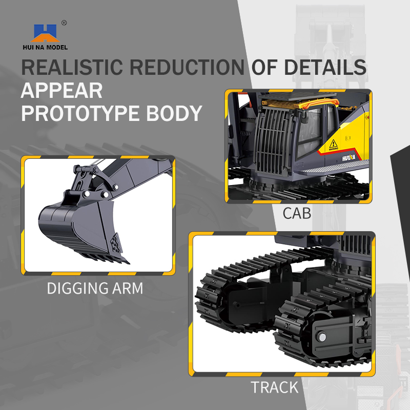 HUINA 1592 Alloy Excavator Tru - Kids Outdoor Excavator recension och pris