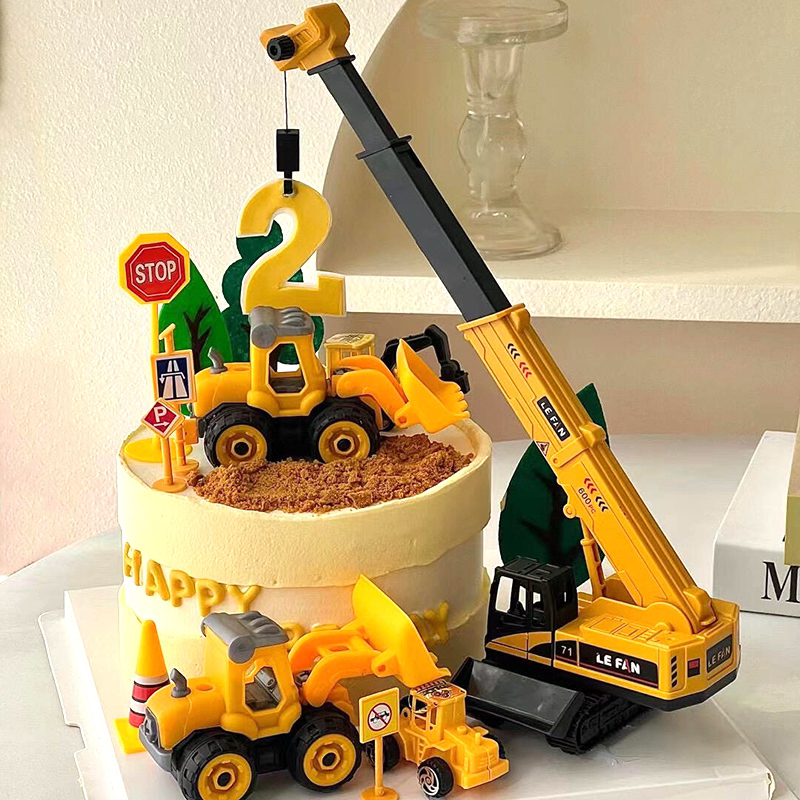 Excavator Crane Tractor Cake T - Kids Outdoor Excavator recension och pris