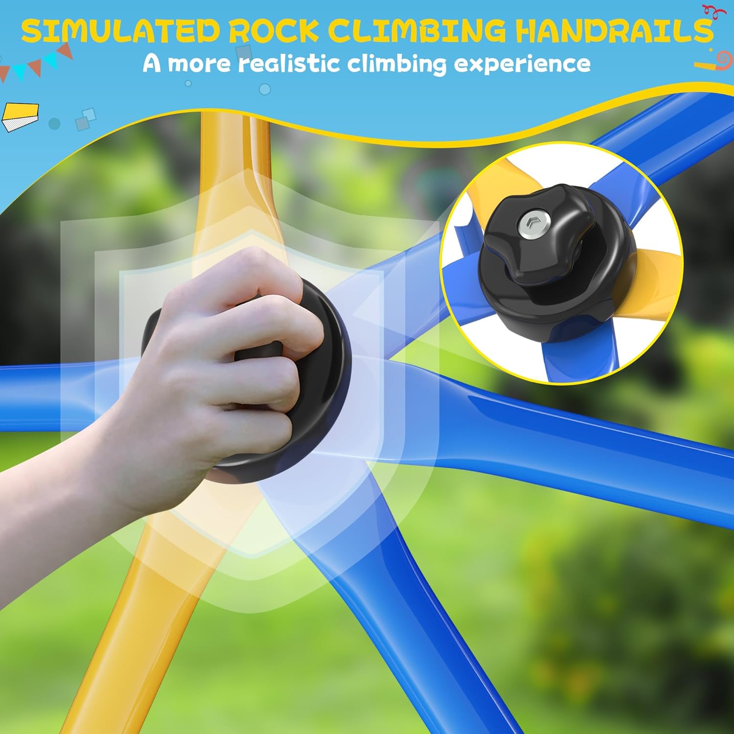 Climbing Dome, 6FT Geometric D - Kids Outdoor Dome Climber recension och pris