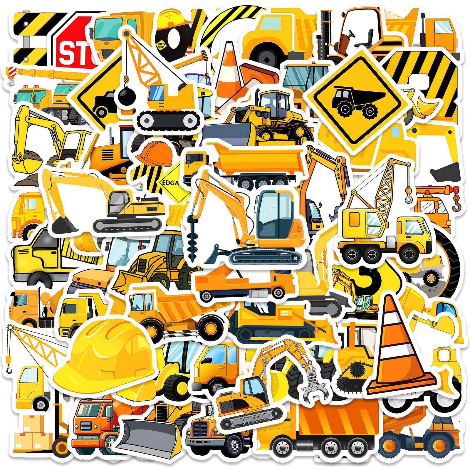 10/50pcs Cute Engineering Cons - Kids Outdoor Excavator recension och pris
