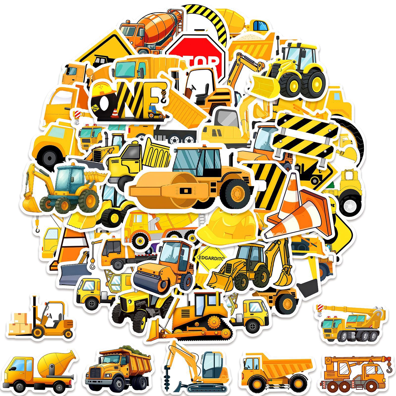 10/50pcs Cute Engineering Cons - Kids Outdoor Excavator recension och pris