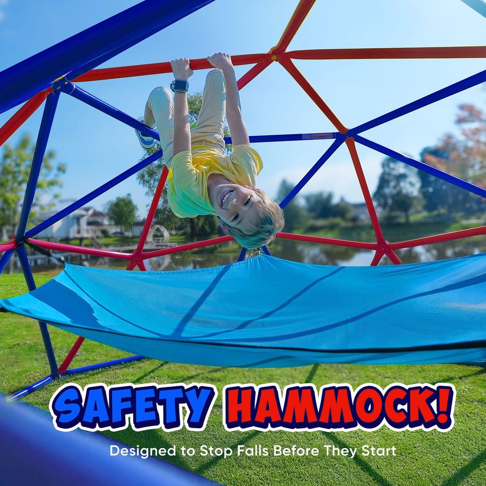 10FT Climbing Dome with Hammoc - Kids Outdoor Dome Climber recension och pris