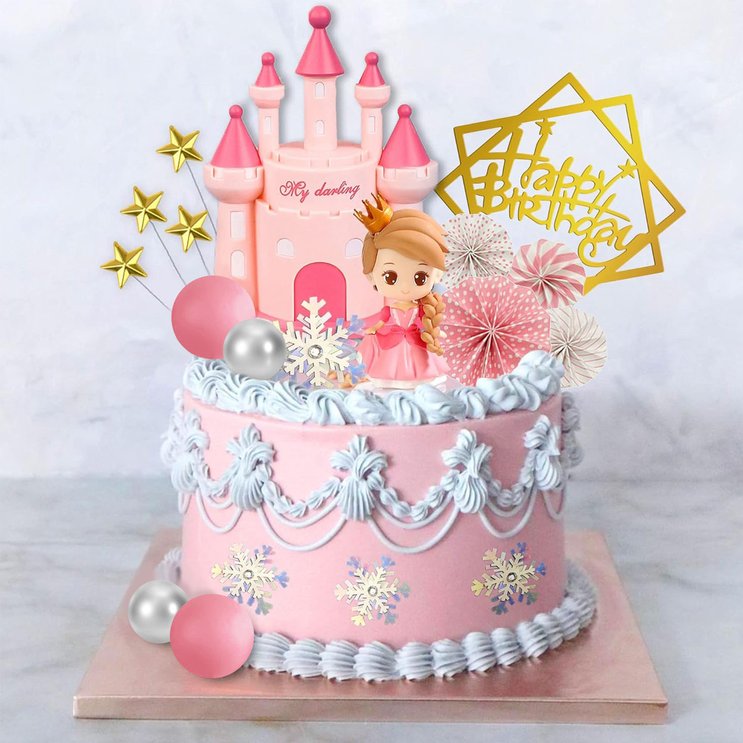 Princess Cake Topper Castle Ca - Kids Outdoor Merry Go Round recension och pris