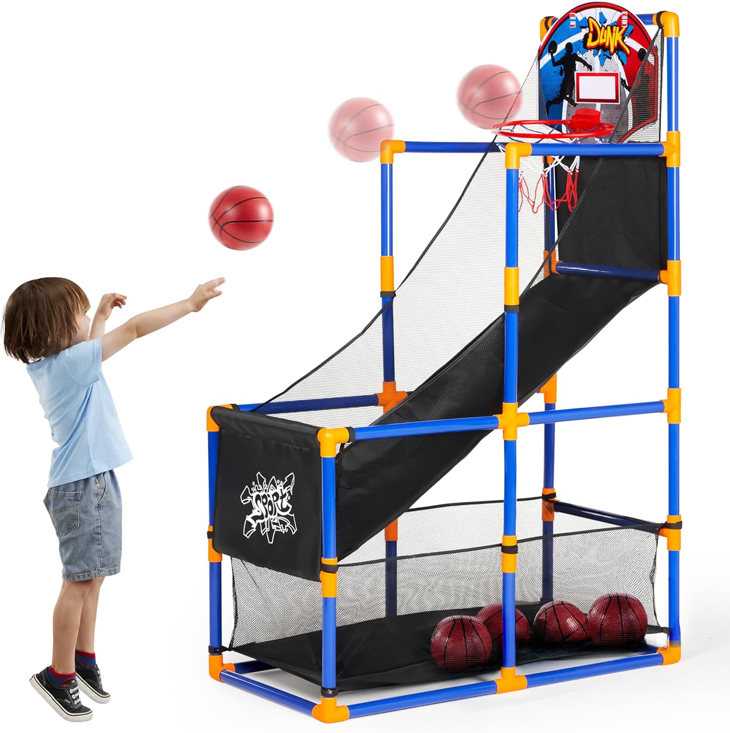 Arcade Basketball Game Set wit - Kids Outdoor Basketball Hoop recension och pris