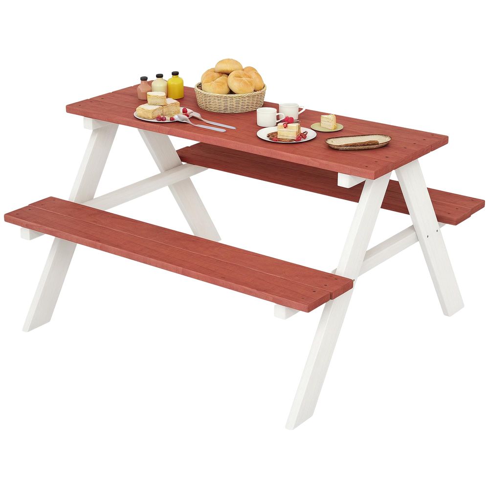 Kids Picnic Table Set, Wooden  - Kids Outdoor Toys B&Q recension och pris