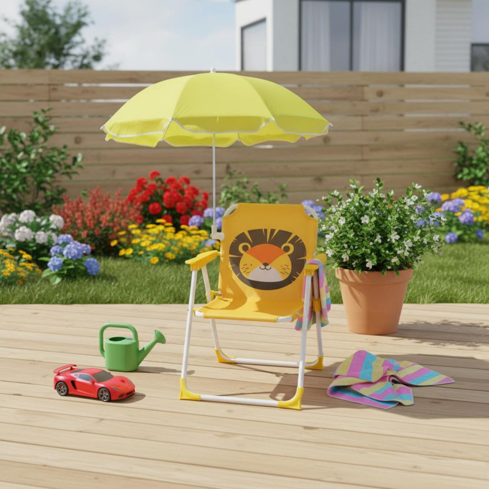 Children Outdoor Seat Portable - Kids Outdoor Lounge Chair With Umbrella recension och pris