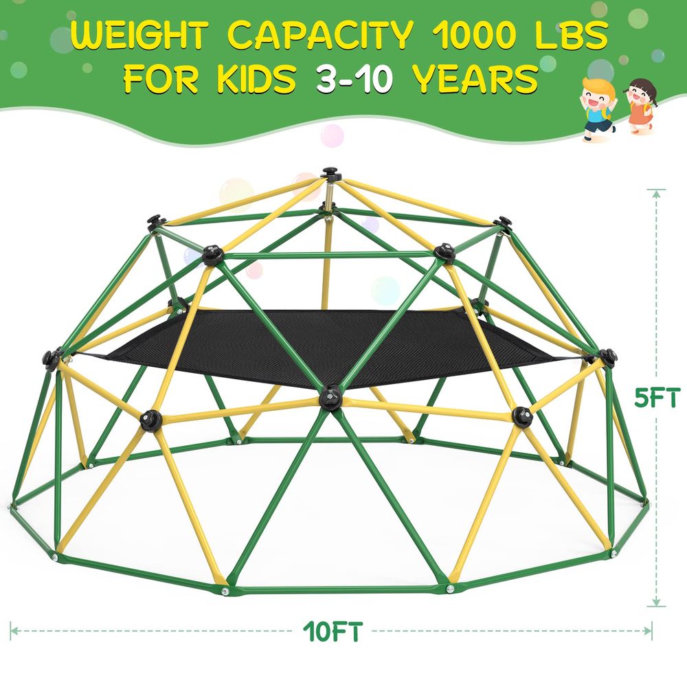 Climbing Dome, 10FT Dome Climb - Kids Outdoor Dome Climber recension och pris