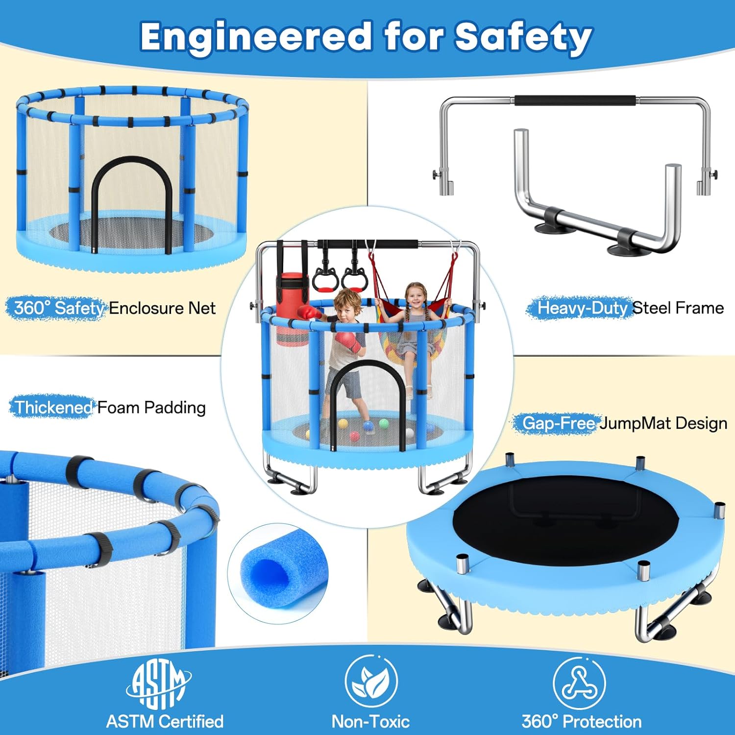 Toddler Trampoline,Trampoline  - Kids Outdoor Set recension och pris