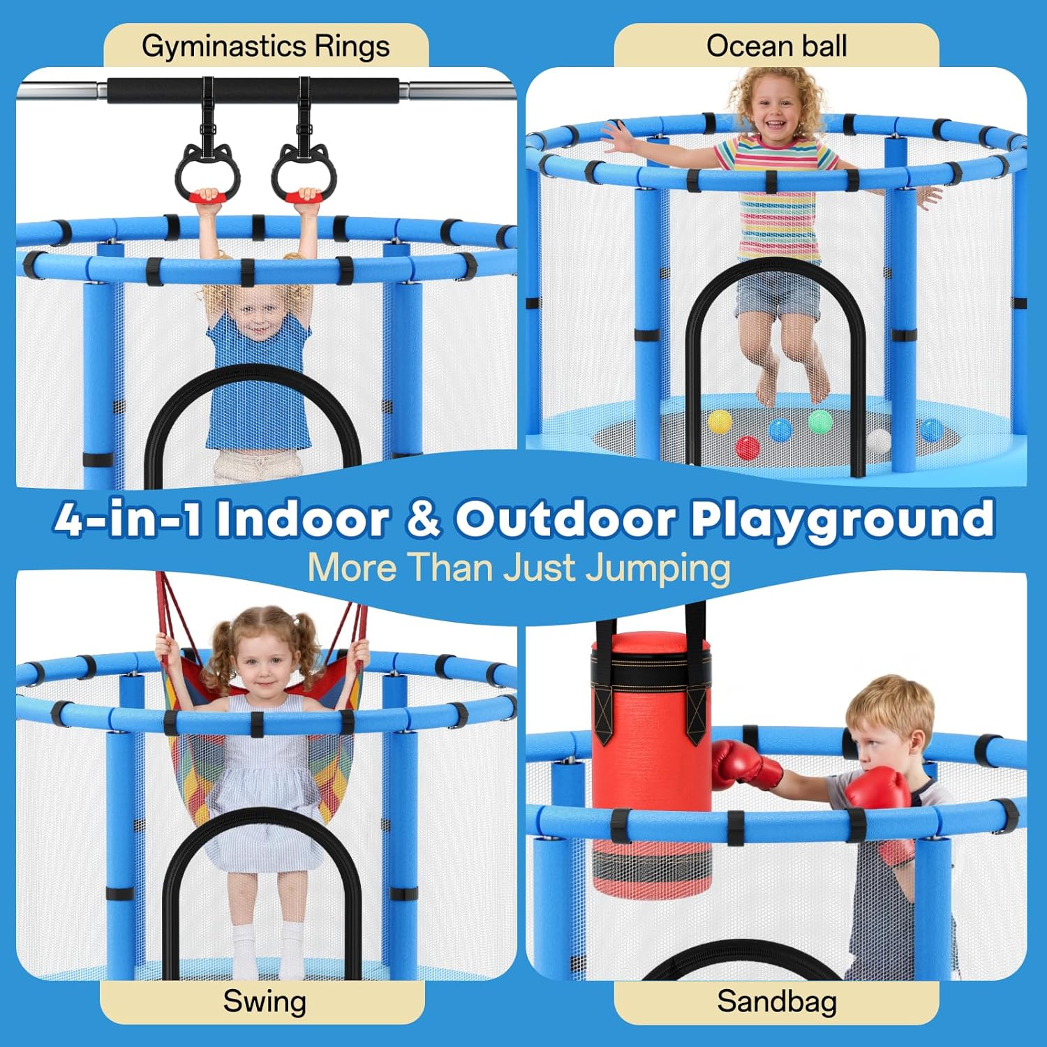 Toddler Trampoline,Trampoline  - Kids Outdoor Set recension och pris