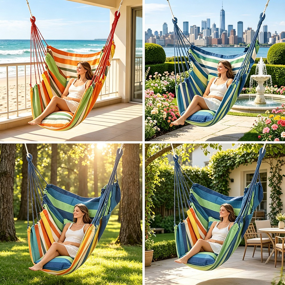 Hanging Chair Outdoor Hanging  - Kids Outdoor Hammock recension och pris