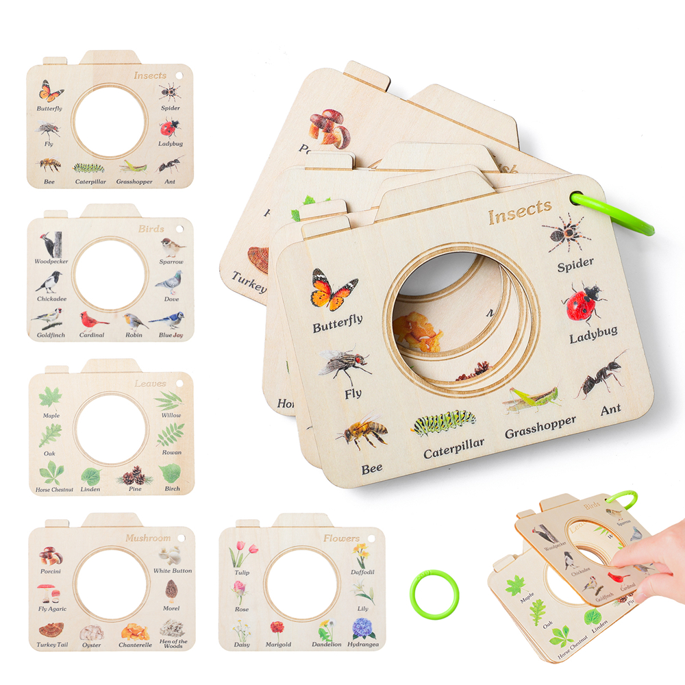 Wooden Camera Shape Nature Cog - Kids Outdoor Fun recension och pris