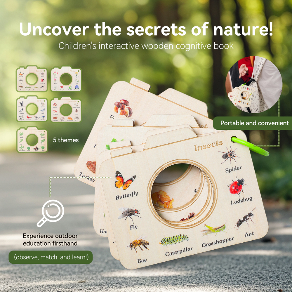 Wooden Camera Shape Nature Cog - Kids Outdoor Fun recension och pris