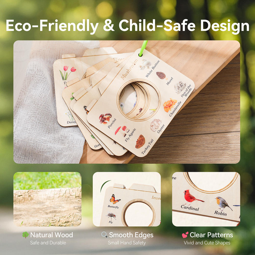 Wooden Camera Shape Nature Cog - Kids Outdoor Fun recension och pris