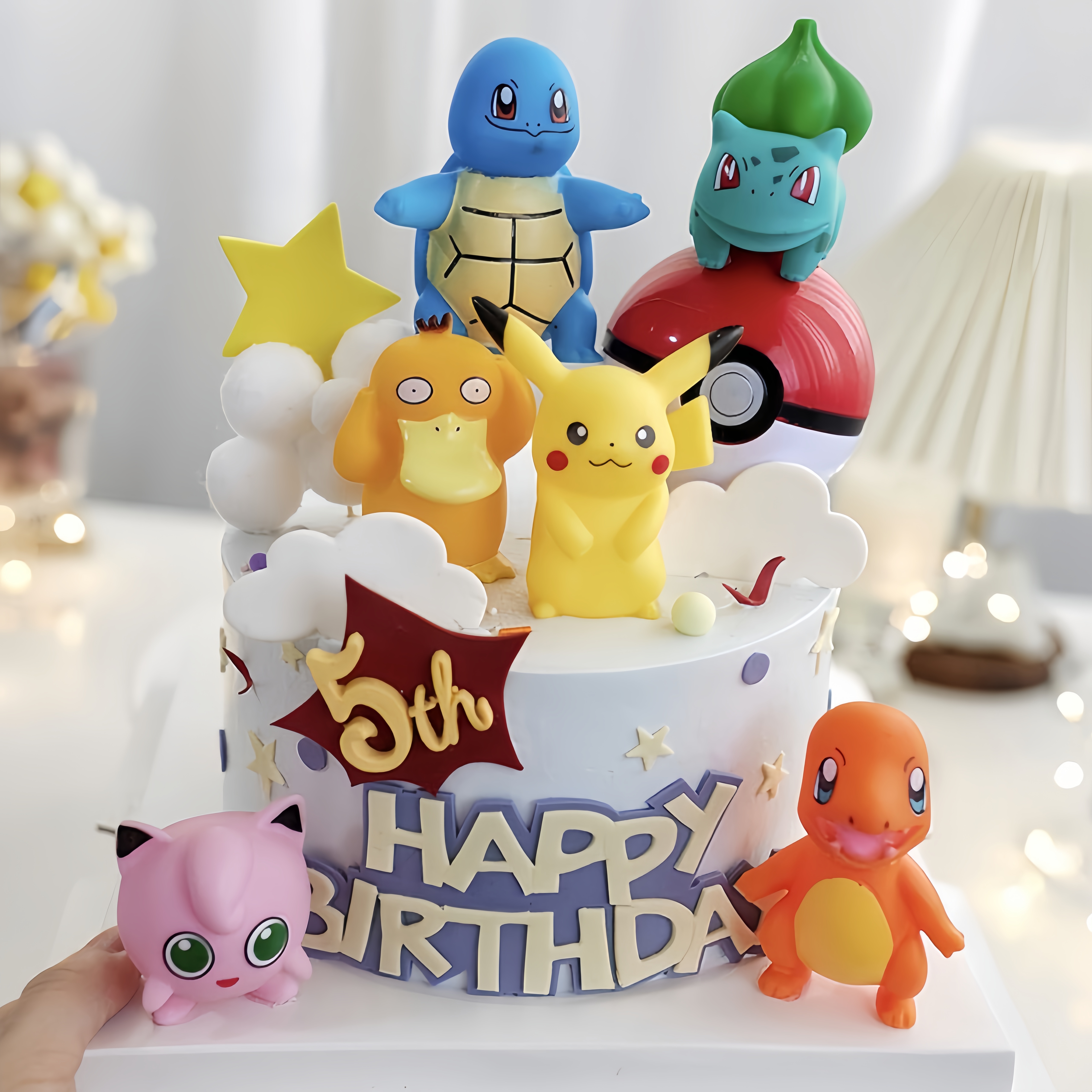 6Pcs/set Pokemon Monster Cake  - Kids Outdoor Merry Go Round recension och pris