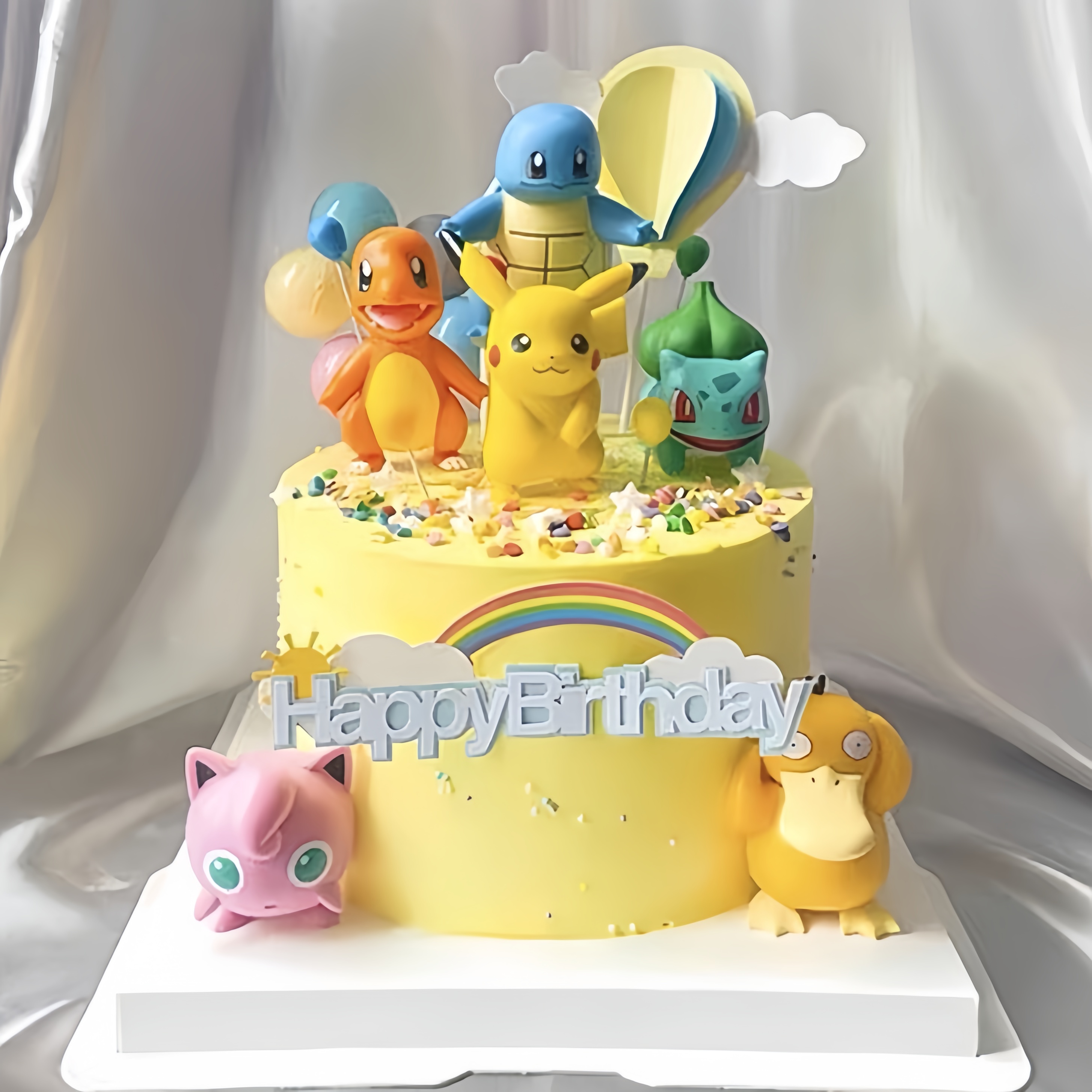 6Pcs/set Pokemon Monster Cake  - Kids Outdoor Merry Go Round recension och pris