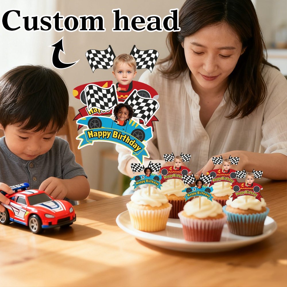 6/12/24pcs custom photo racing - Kids Outdoor Merry Go Round recension och pris