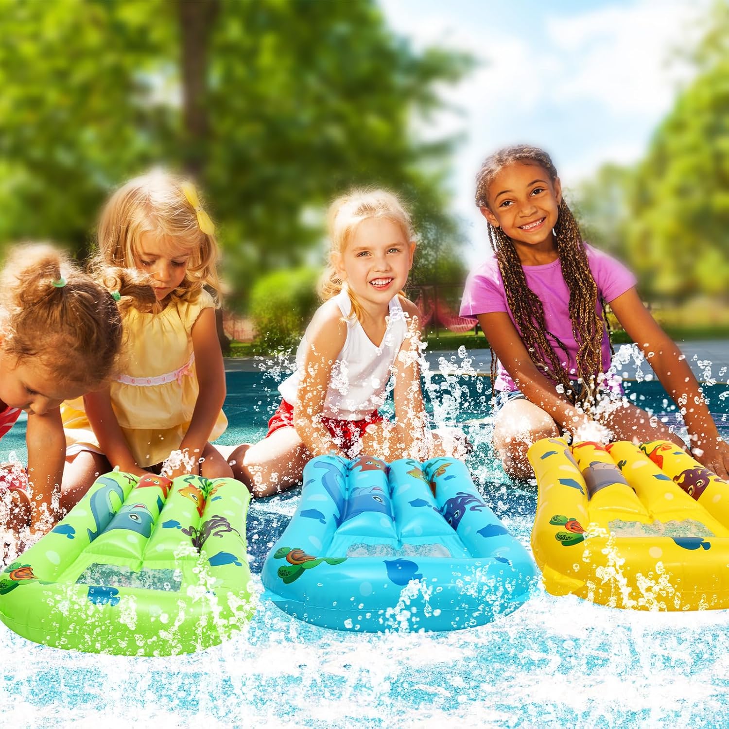 Water Floating Ring Inflatable - Kids Outdoor Hammock Chair recension och pris